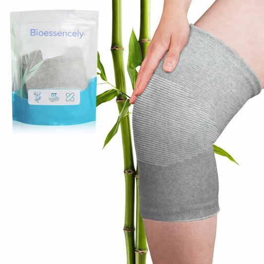 Rodilleras de compresión con fibras de bambú para alivio articular natural
