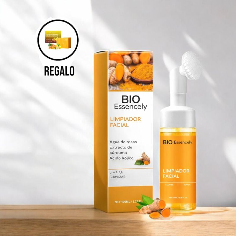 Limpiador Facial Iluminador con Cúrcuma