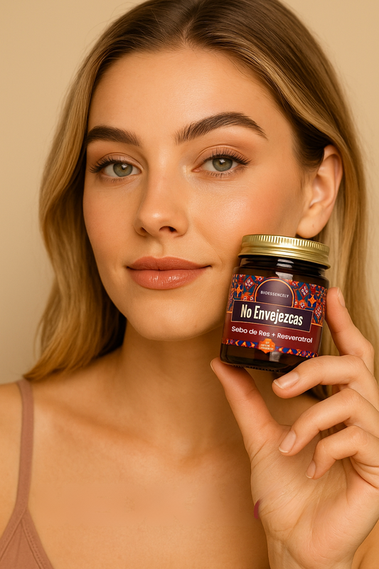 Crema Antiedad Natural  Sebo de Res + Resveratrol