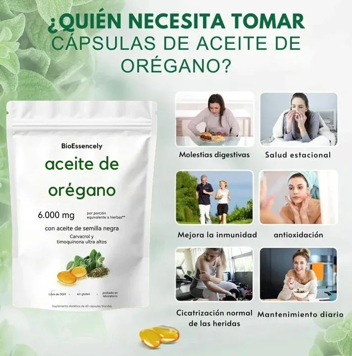 Cápsulas Naturales Aceite de Orégano