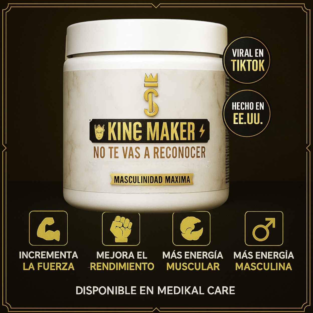 King Maker® Suplemento 13 en 1 para Hombres