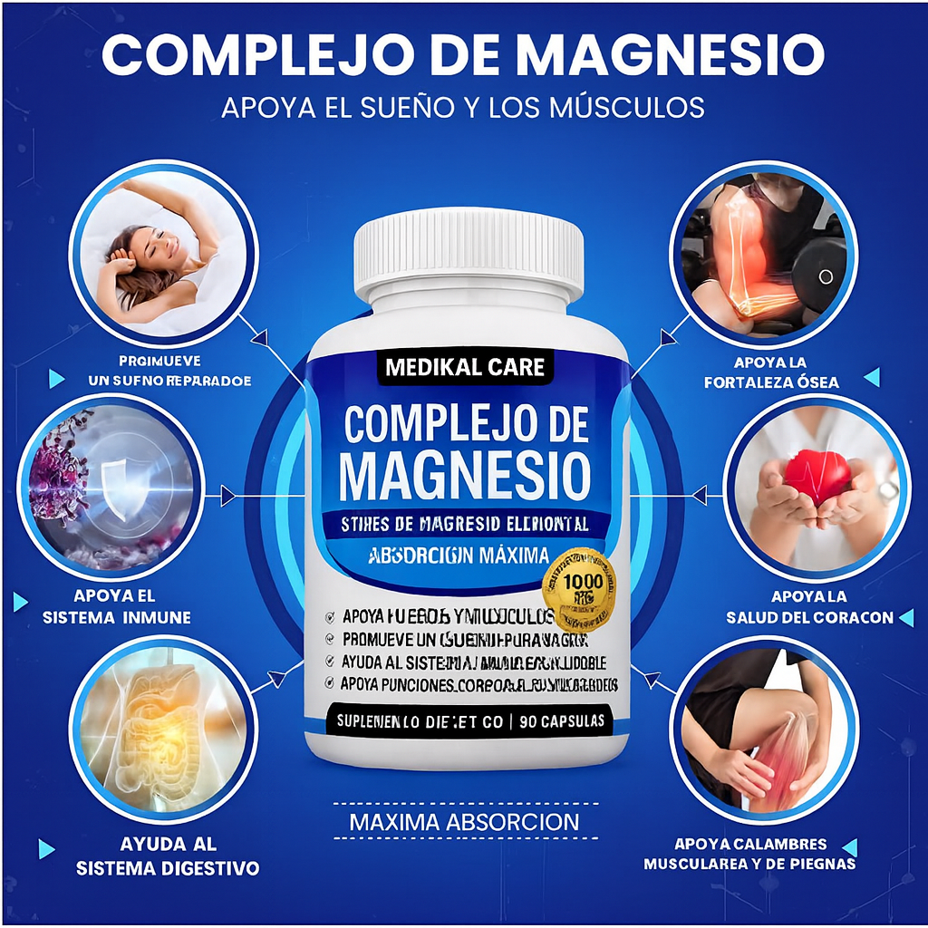 Magnesium Complex® De Alta Pureza Anti-Edad