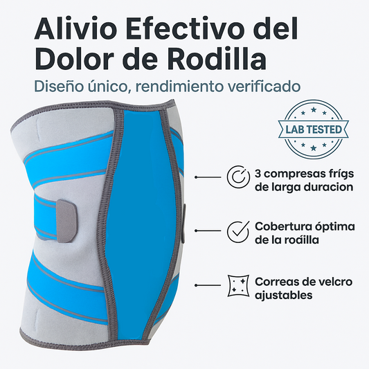 Rodillera con compresas frías para rodillas