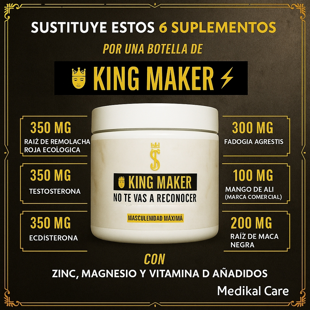 King Maker® Suplemento 13 en 1 para Hombres