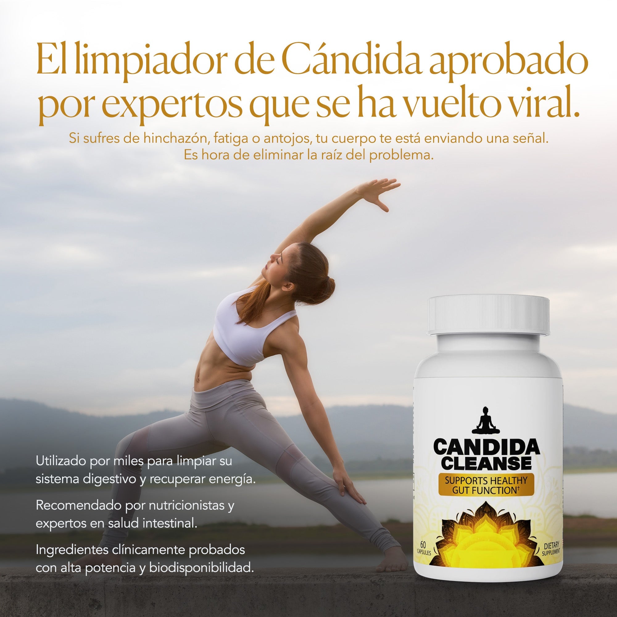 Candida Cleanse® Cápsulas que reducen antojos, hinchazón y fatiga