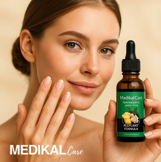 Suero nutritivo para uñas con jengibre y cúrcuma