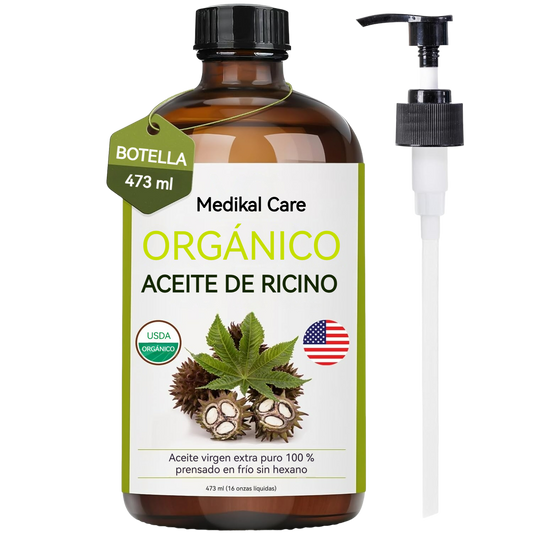 Aceite de Ricino Orgánico Prensado en Frío con bomba dosificadora