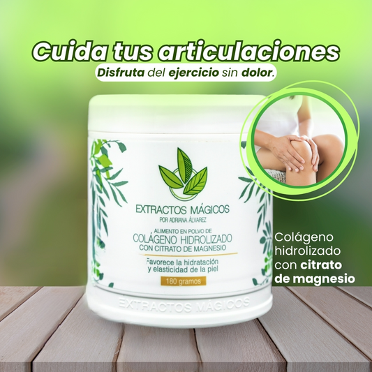 Suplemento con colágeno hidrolizado + citrato de magnesio