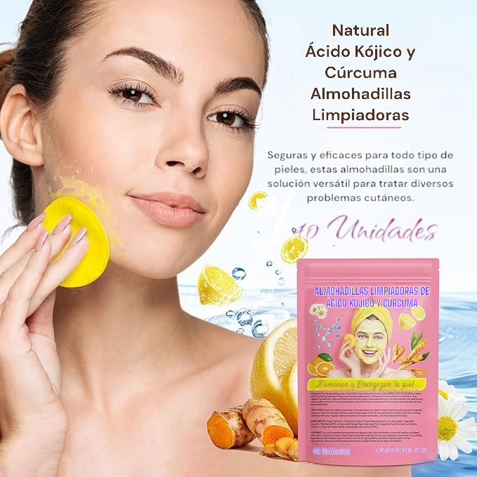 Almohadillas Limpiadoras de Ácido Kójico y Cúrcuma - Medikal Care