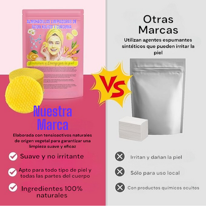 Almohadillas Limpiadoras de Ácido Kójico y Cúrcuma - Medikal Care