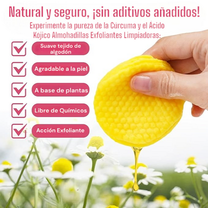 Almohadillas Limpiadoras de Ácido Kójico y Cúrcuma - Medikal Care