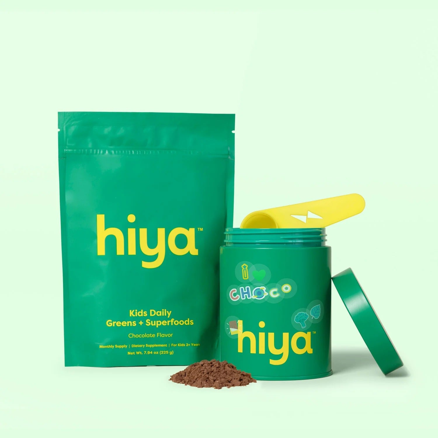 HIYA - SUPER ALIMENTO GREEN CON SABOR A CHOCOLATE